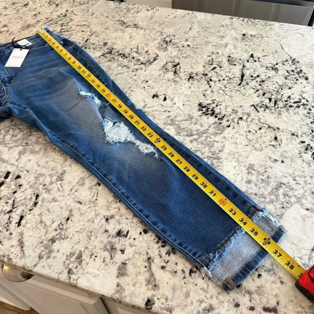 Judy Blue High Waist Slim Fit Jeans Distressed 15/32 NWT JB84183